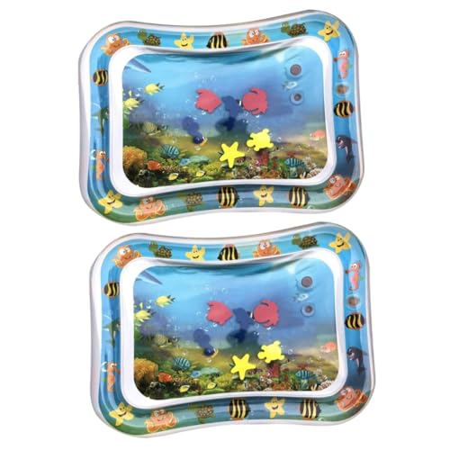 Cabilock 2st Babyspielzeug Kleinkinder Pool Schwimmt Spielzeug Babyschwimmer Aufblasbare Spielzeugmatte Wassermatte Für Krabbelmatte Für Babys Aufblasbares Spielzeug Coole Matte