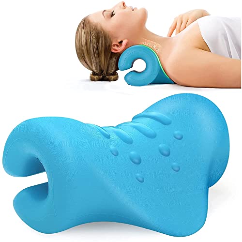 Nackenstrecker Neck Releaser Nackenentlaster Nackenrolle, Neck Zervikales Traktionskissen,Traktionsgerät für Nacken, Nacken und Schulter Relaxer