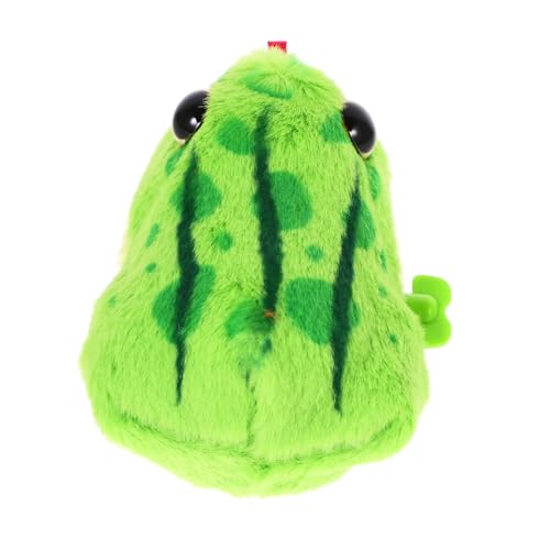 Yardwe Springfroschspielzeug kreatives Aufziehspielzeug Uhrwerk Pressspielzeug Frosch tierisches Uhrwerk- Badespielzeugfrosch Plastik