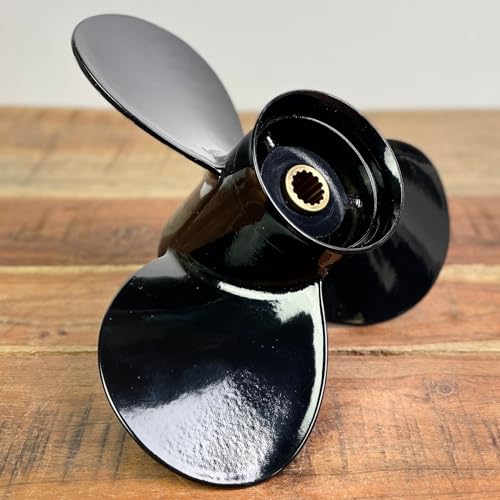 MAGICZEBRA Boot Propeller Aluminium für Tohatsu 9.9-20 PS Außenborder 9-1/4 x 10 ' 14 Zähne 3 Blatt 3BAB64521-0, 3BAB64521-1