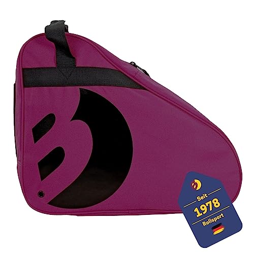 Best Sporting Tasche für Inlineskates und Schlittschuhe I Schlittschuhtasche mit verstellbarem Trageriemen I Rollschuhtasche in Violett I große Inliner-Tasche I Schlittschuhe Tasche