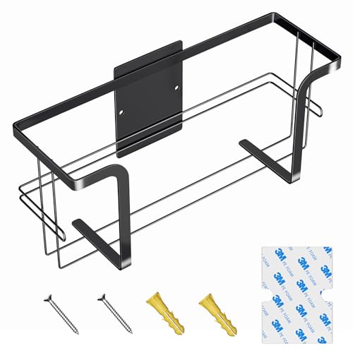 Loxsun Handschuhspender Wandmontage, Metall Handschuhhalter, Schwart Einweghandschuh Halter für Latexhandschuhe & Tissue Box in Küche, Bad, Garage, Schoß