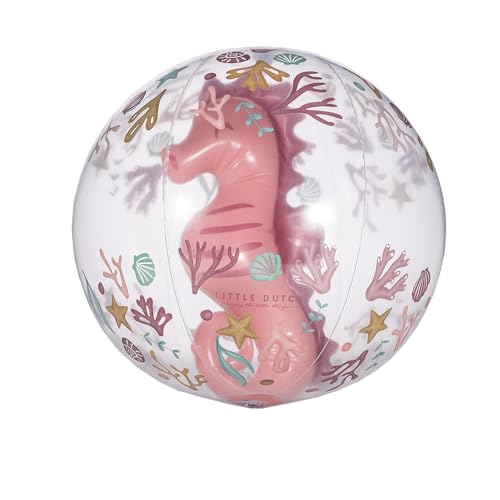 Little Dutch 2012397 aufblasbarer Strandball Seepferdchen - Ocean Dreams rosa