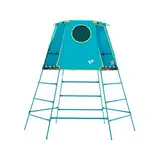 TP Toys Explorer Metall-Klettergerüst mit Plattform und Höhle, TP852, 18 Monate, niedrige 12 Jahre, volle Höhe, Blau, Outdoor-und Gartenspielzeug für Kinder, Climbing Frame