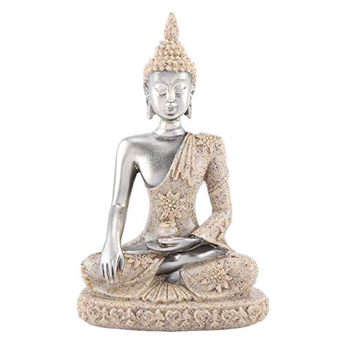 Jadeshay Buddha Figur Klein, Buddha Statue Meditierende Friedens-sitzende Verzierung, Buddha Figuren für Hauptdekorations-Tischverzierung Meditation Deko