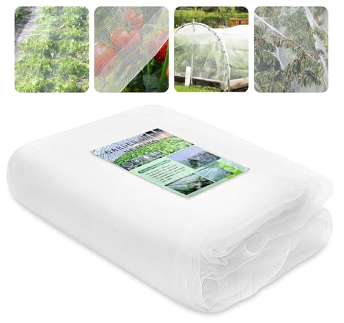 EOPUOZS Gemüseschutznetz, 3X 6m Gemüsenetz Garten Feinmaschig, Kulturschutznetz, Pflanzennetz Gartennetze Gemüse Insektenschutznetz zum Schutz Ihrer Pflanzen, Früchte, Blumen