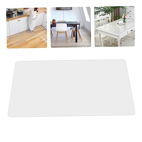 Clear Office Stuhl Matte Non -Slip 1mm transparenter Schreibtischstuhl Matte PVC -Bodenschutzschutz für Home Office 50x80 cm