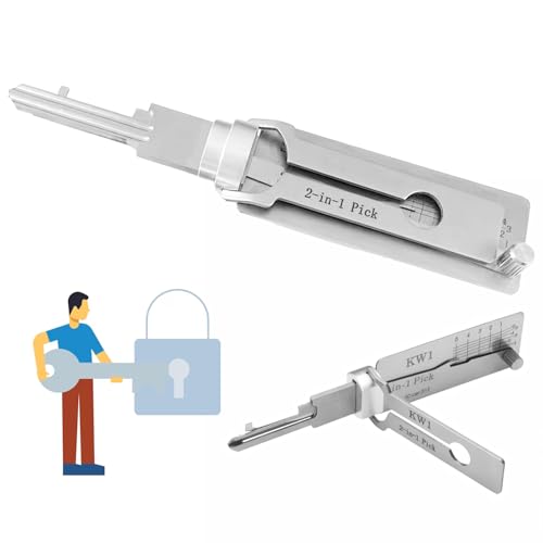 Schlüsseldecoder Aus Edelstahl, Master Key Decoder KW1, Decoder Schlüssel, Key Decoder, Auto Lock Pick, Decoder Schlüssel, Für Türschloss, Schlafzimmerschloss, Schlüssel Decoder