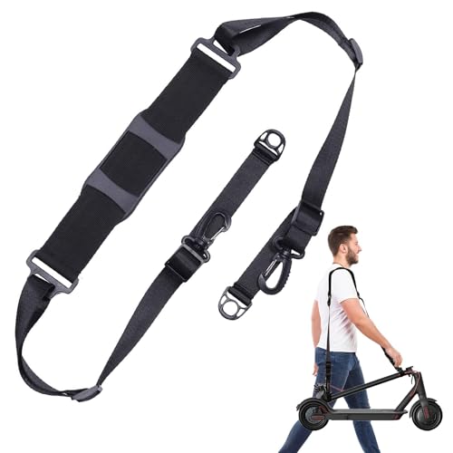 Scooter Tragegurt, Universaler Verstellbarer Tragegurt Handtragegriff für E Scooter, 144-206cm Tragfähigkeit 50kg Tragegurt Laufrad, E-Roller Zubehör, E-Scooter Zubehör
