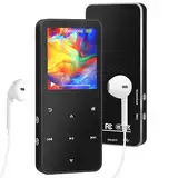 MP3 Player 32GB, MP3-MP4-Player mit Bluetooth 5.2, Musik-Player mit Lautsprecher, M4 FM-Radio, Video, Sprachaufzeichnung, E-Book, für Sport