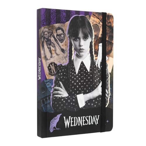 Grupo Erik Premium Notizbuch A5 Wednesday Addams Notizblock A5 Tagebuch für Erwachsene und Kinder - Offizieller Netflix Wednesday Fanartikel