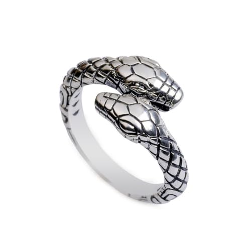 Youery Schlange Ring, Schlange Offene Ringe, Edelstahl Fingerring, Punk Vintage Schlange Tierschmuck, Ring Für Frauen/Männer