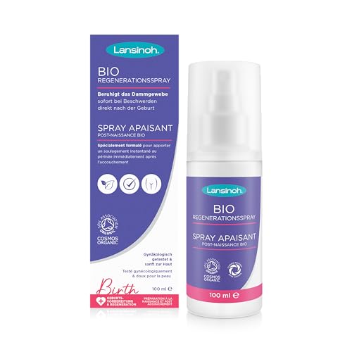 Lansinoh BIO Regenerationsspray beruhigt den empfindlichen Dammbereich im Wochenbett - kühlend & pflegend, 100 ml, 68230, 100 ml (1er Pack)