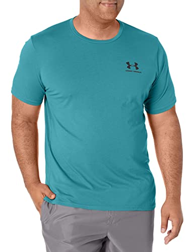 Under Armour Herren Sportstyle T-Shirt Links Brust Kurzarm, Herren, kurzärmelig, Sportstyle Left Chest Short Sleeve T-Shirt, Cosmos (476)/Schwarz, Medium