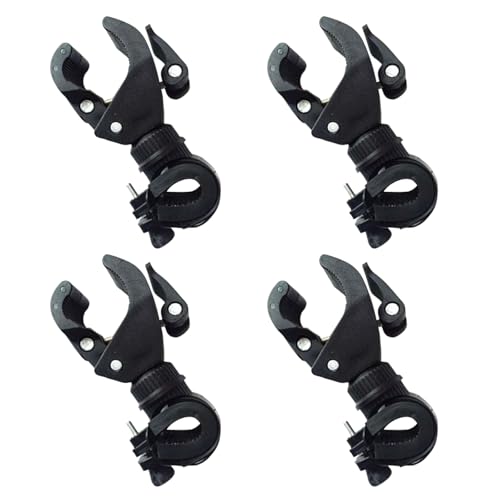 Gehstockhalter für Gehstock, Rollstuhl, Fahrrad, Krückenhalter, 90/360 Grad drehbar, 4 Stück