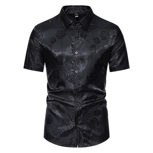 hemden für dicke männer Herren shirts Sommer hemden Herren kariert schwarz Herren hemden elegant Herren hemden slim fit schwarz hemden Herren langarm elegant