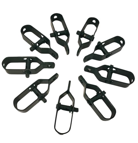 NRV-Outdoorbedarf 10x Drahtspanner, verzinkt, grün kunststoffbeschichtet, Größe 3/100 mm, 85 Gramm (10 Stück, Grün, Grösse 100 mm, 85 Gramm Einzelgewicht)