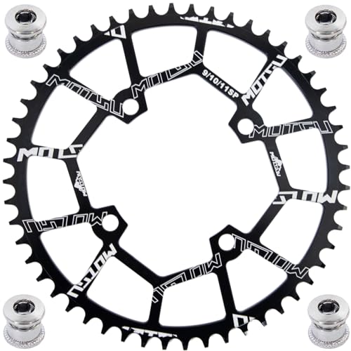 YBEKI 40T 42T 44T 46T 48T 50T 52T Runden Fahrrad Kettenblatt, Schmale Breite Kettenblätter 104 BCD für Rennrad Mountainbike BMX MTB