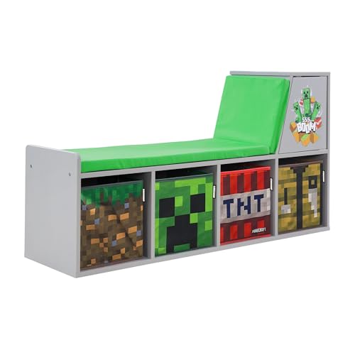 phoenix group Sitzbank, Holzwerkstoff, Minecraft Print, 119cm