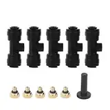 1/4 Niederdruck -Schnellspray -Turm -Nebeldüsen für die Kühlsystem im Freien im Freien und Gartenbewässerung, Absbrasmaterial, leckachter Design, feine Nebel Lieferung für die