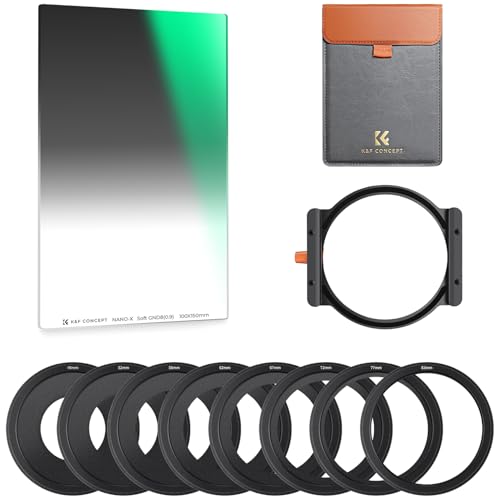 K&F Concept Nano-X Square Filter Set Rechteckfilter Soft GND8 Verlaufsfilter mit Filterhalter Kit