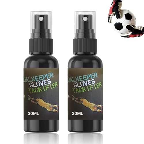 Grip Spray Torwarthandschuhe, Gripspray, Goalkeeper Gloves Anti Rutsch Spray, Antislip Sticky Spray Für Handschuhe, Verbessern Sie Die Griffigkeit Von Handschuhen-30ml*2