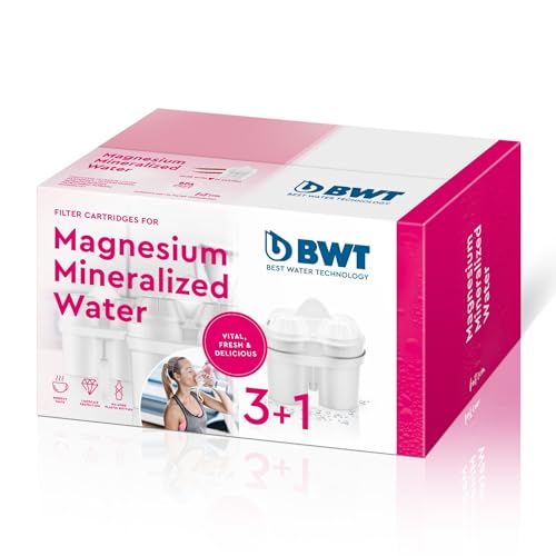 BWT - 814134 - Filterkartusche "Magnesium Mineralized Water" - Kartuschen für Tischwasserfilter PENGUIN, SLIM und VIDA - 3 Stück + 1 gratis = 4 Stück im Set