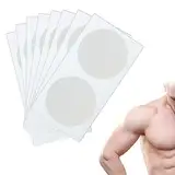 Herren Nippel Cover, Herren Nippelabdeckung, Männer Nippelpads, Brustwarzen Abdeckungen für Läufer, Ideal für Marathonläufer, 30 Paare (Weiß Transparent)