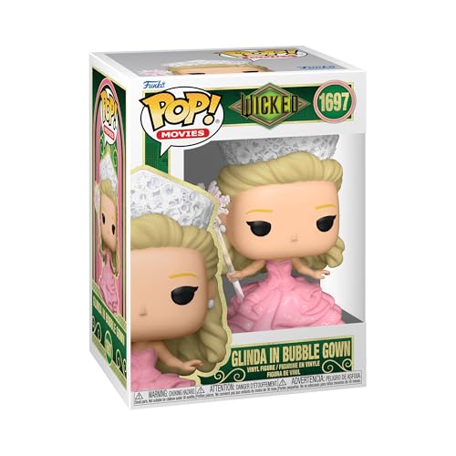 Funko Pop! Movies: Wicked - Glinda in Bubble Gown - Vinyl-Sammelfigur - Geschenkidee - Offizielle Handelswaren - Spielzeug Für Kinder und Erwachsene - Movies Fans - Modellfigur Für Sammler und Display