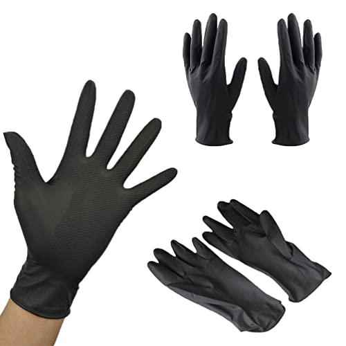 zalati Latex Handschuhe 3-Paar Haarfärbehandschuhe Wiederverwendbarer Handschutz für Salon Haushalt Reinigung Mehrzweck mit L-Größe