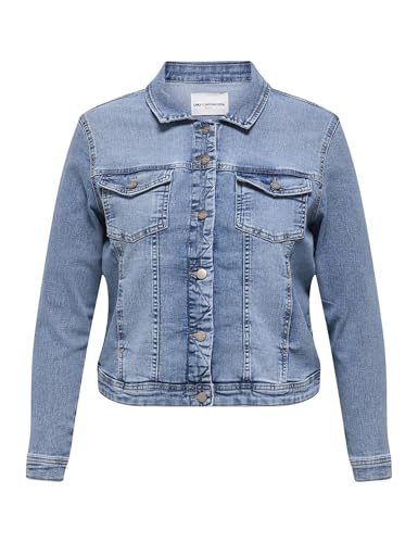 ONLY CARMAKOMA Damen CARWESPA LS Jacket DNM NOOS Jacke, Light Blue Denim, 50