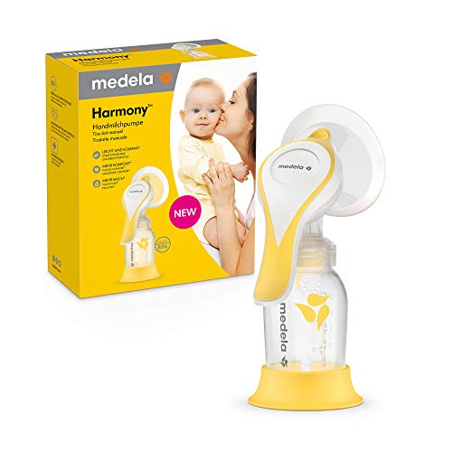 Medela Harmony Handmilchpumpe – Kompaktes Schweizer Design – Manuelle Milchpumpe mit PersonaFit Flex Brusthauben und 2-Phase-Expression-Technologie