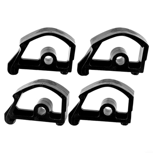 242416-00 Werkbank-Beinschnäpper Federteil für WM225 Beinschnäpper für Black und Decker Workmate Werkbank, 4er Set, schwarz