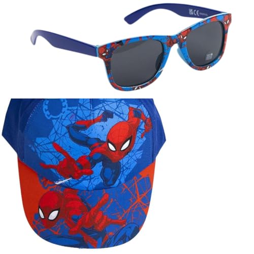CERDÁ LIFE'S LITTLE MOMENTS Spider-Man Mütze mit Sonnenbrille Set - Kinder Baseballmütze mit Spider-Man Logo