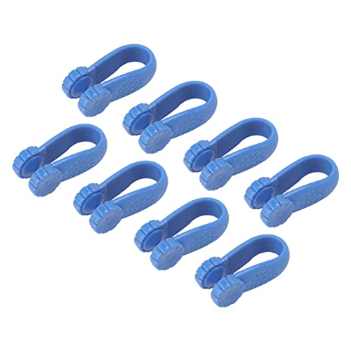 8pcs Handakupressurclip für Migränekopfschmerzlinderung und Immunsystem, das das Kunststoff -Werkzeug für das Kunststoff -Handdruck für die Gesundheit Verstärkt (BLUE)