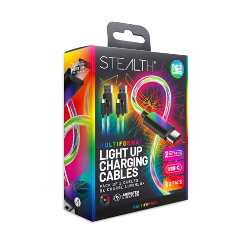 STEALTH USB-C Ladekabel (2x 2m) mit LED Beleuchtung