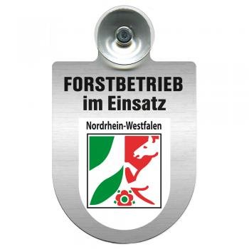 Einsatzschild Windschutzscheibe incl. Saugnapf - Forstbetrieb im Einsatz - 309374-incl. Regionen nach Wahl Farbe Region Nordrhein-Westfalen