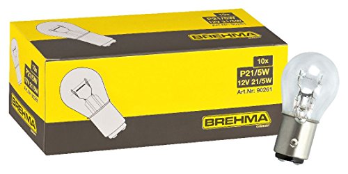 BREHMA 10x P21/5W Kugellampe Bremslichtlampe Nebelschlusslampe Rückfahrlicht Tagfahrlicht