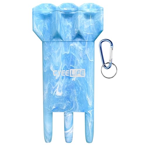 CyeeLife Dart case,Speichert Set von 3 Dart mit Integriertes Dartflug und Schaftsystem,Dart Aufbewahrungsbox (Marmorblau)