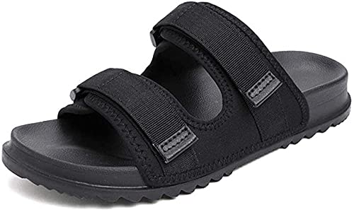GXQFF Diabetiker Sandalen Herren Extra Weit,diabetikerschuhe Diabetiker Schuhe Herren Geschwollene Füße Diabetes Walking Schuhe Bogen Unterstützung Orthopädische Turnschuhe-Schwarz||44 EU