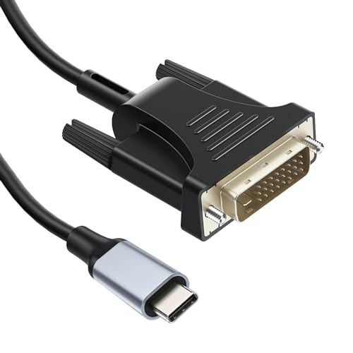 DVI Cable Adapter - 4K @60Hz DVI-D Dual Link Male Compatible with MacBook, iPad, Dell XPS etc. Cable Converter for Monitor, TV, Projector 2m