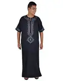 Egypt Bazar Moderner Herren-Kaftan,Farbe: dunkelblau ((70) 6XL)