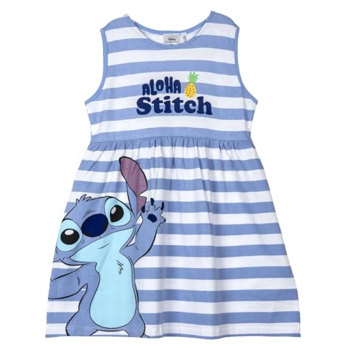 CERDÁ LIFE'S LITTLE MOMENTS Mädchen Stitch Kinderkleid Dress, Blue and White, 6 Jahre EU