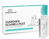 The Home Pet Lab 2 x Giardien Schnelltest Hund & Katze - Giardien-Test zuverlässig als Test bei Darmparasiten und Durchfall - Für Hunde & Katzen bei Giardia (2 x Test)