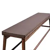 Bankauflage aus Holz für 2 3 4 Sitzer 100 150 180 200 cm Indoor Outdoor Gartenmöbel Braun 30 x 120 cm Bequeme Sitzunterlage für Terrassen und Decks