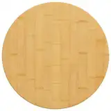 Tischplatte Ø50x2,5 cm Bambus,Tischplatte Bambus rund 50 cm Durchmesser, belastbar und pflegeleicht Tischplatten