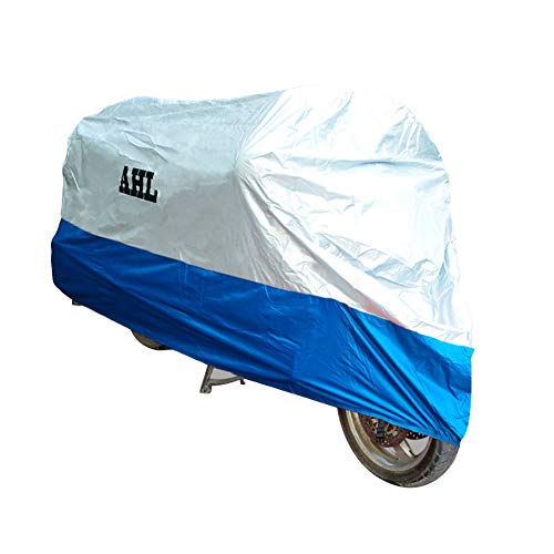 AHL Blau Regenschutz Roller faltgarage Roller motorradgarage Motorroller abdeckplane Motorroller Abdeckung Motorrad abdeckplane (L,Blau)