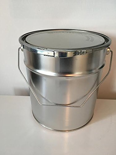 Weißblecheimer Metalleimer konisch 5 Liter/kg R/A, Gefahrgut tauglich, verzinntes Stahlblech mit Deckel und Spannring