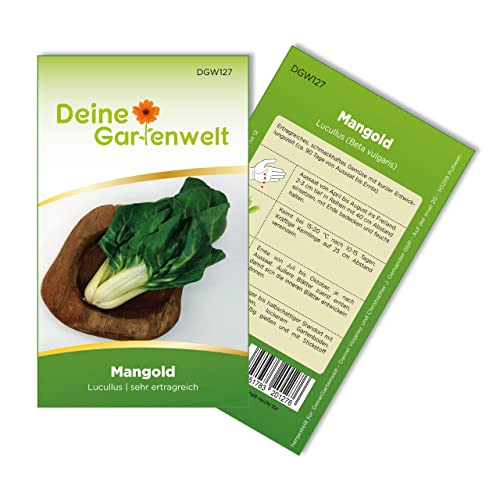 Mangold Lucullus Samen - Beta vulgaris - Mangoldsamen - Gemüsesamen - Saatgut für 70 Pflanzen