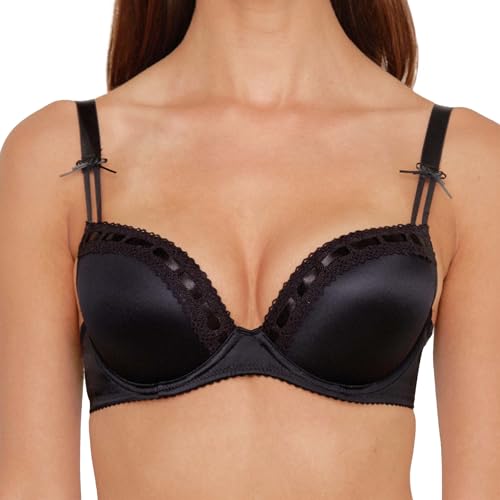 Susa Damen Dirndl-bh 7432 Push-Up BH, Schwarz (Schwarz 004), 75C EU